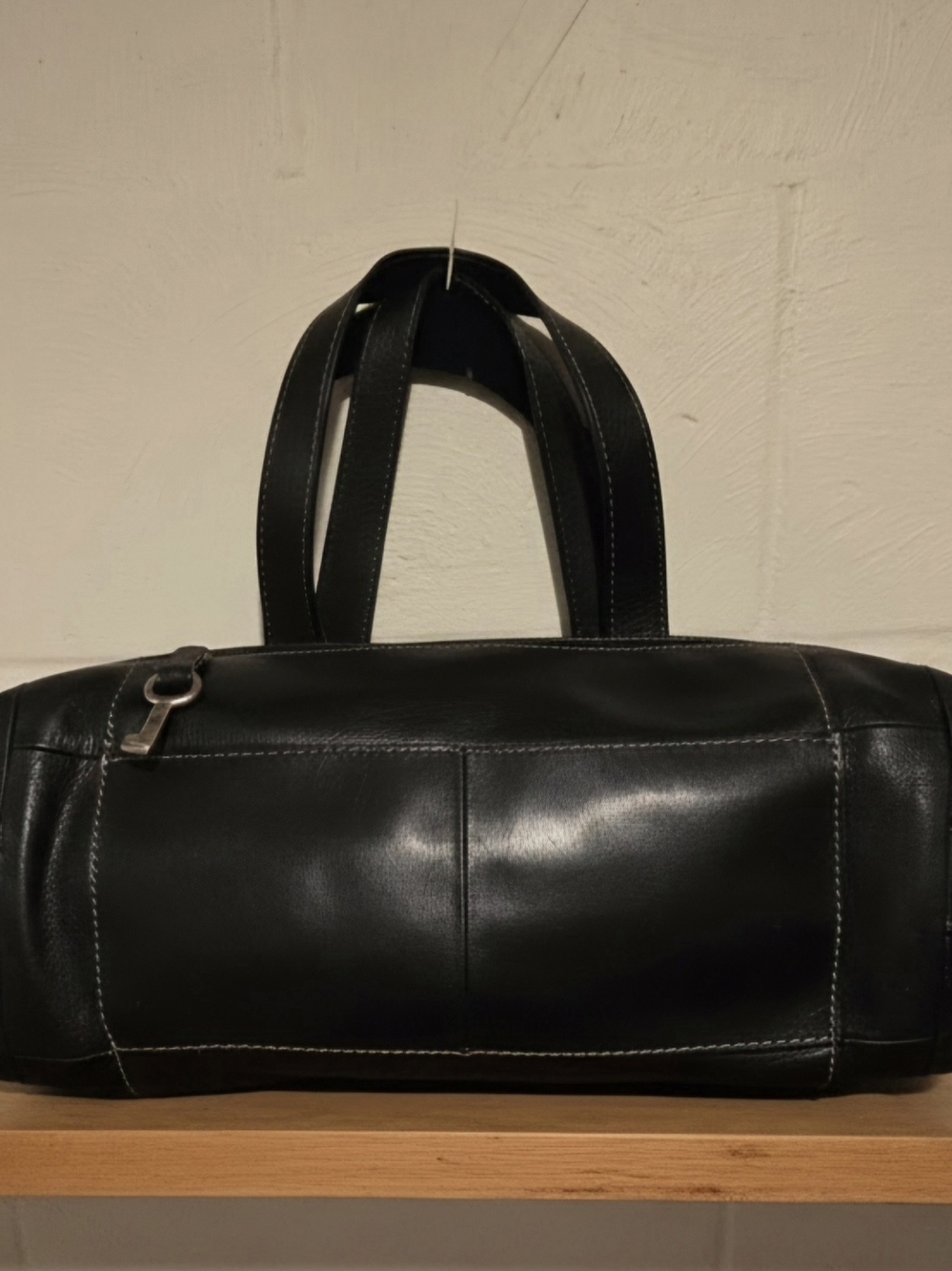 Fossil Y2K Leather East - West Dual Handle Shoulder Bag Black ZB2139. - Picture 5 of 12